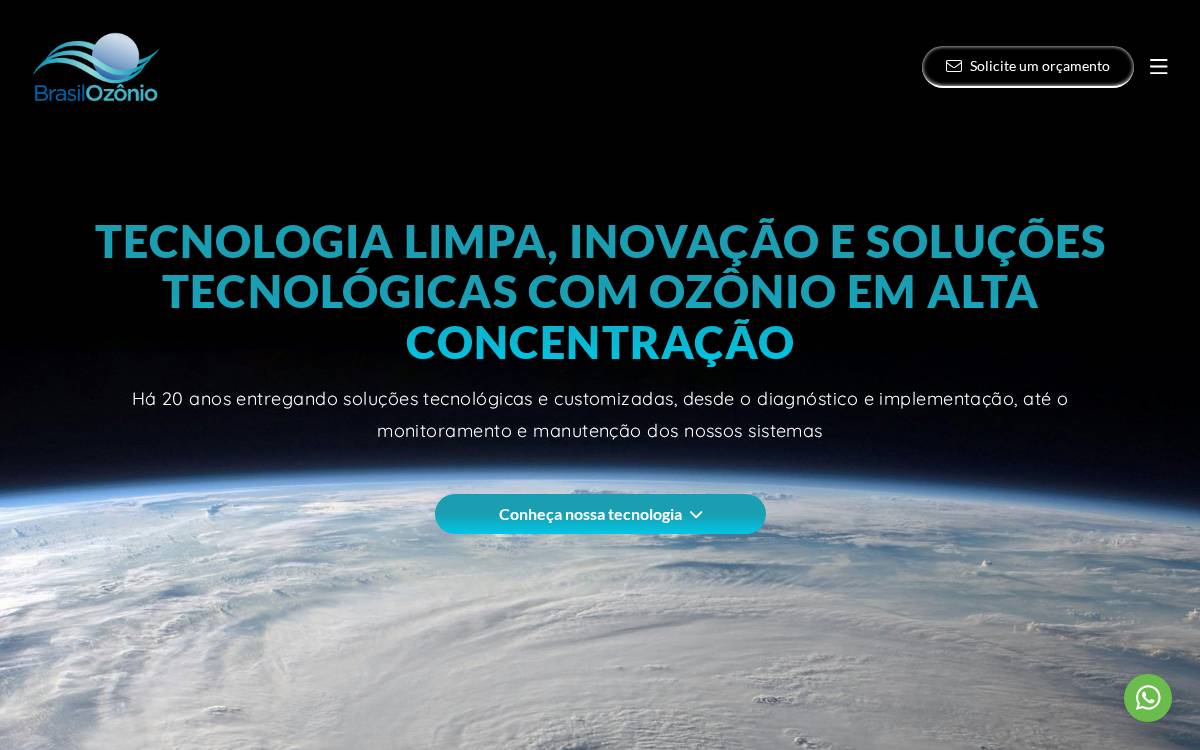 Brasil Ozônio website preview