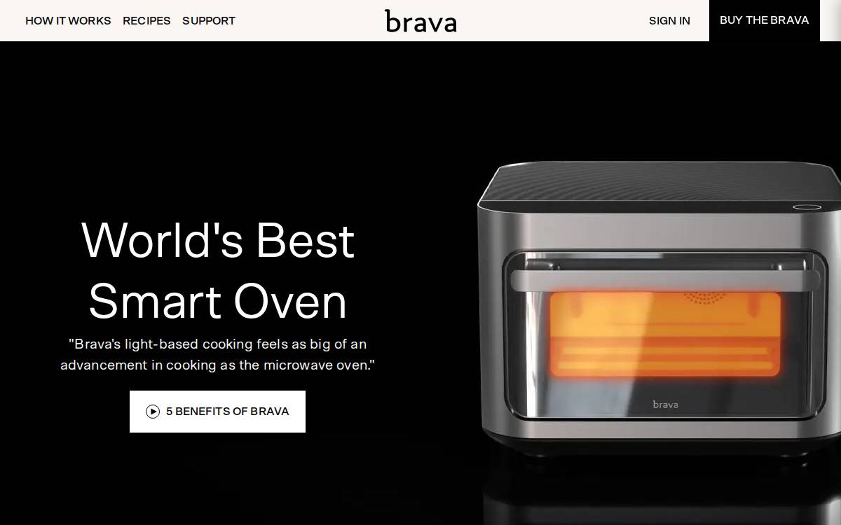 Brava Home website preview