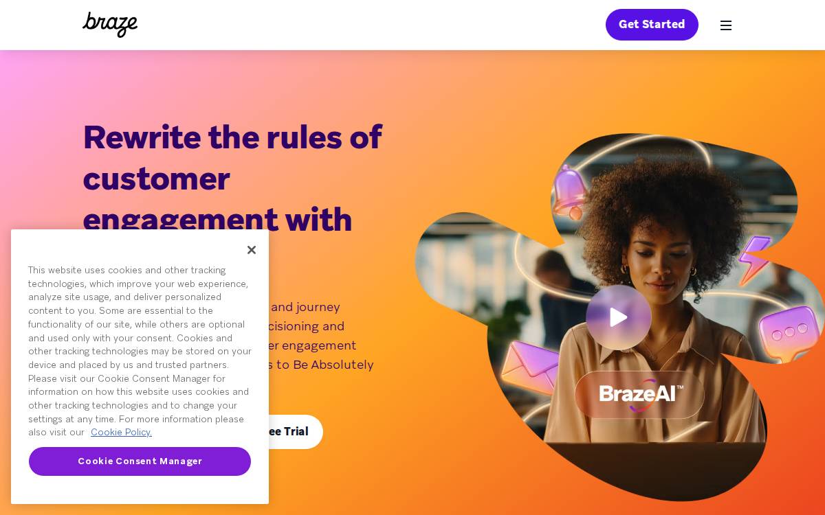 Braze, Inc. website preview