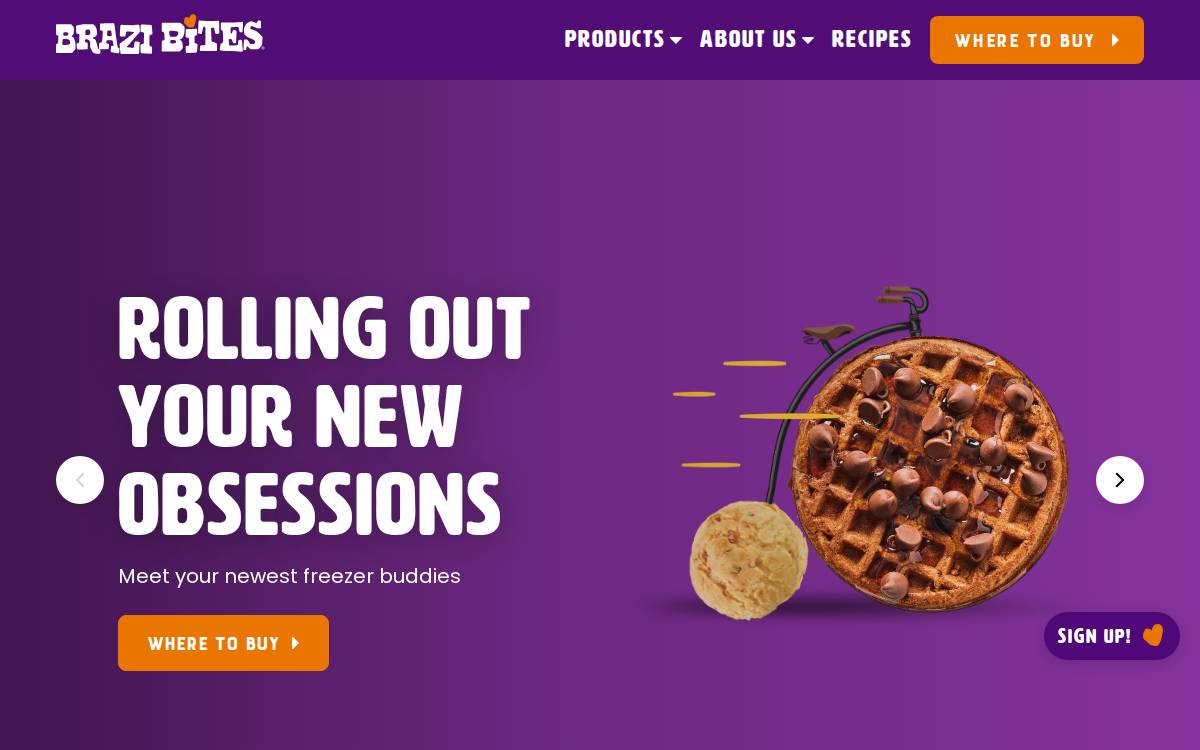 Brazi Bites website preview