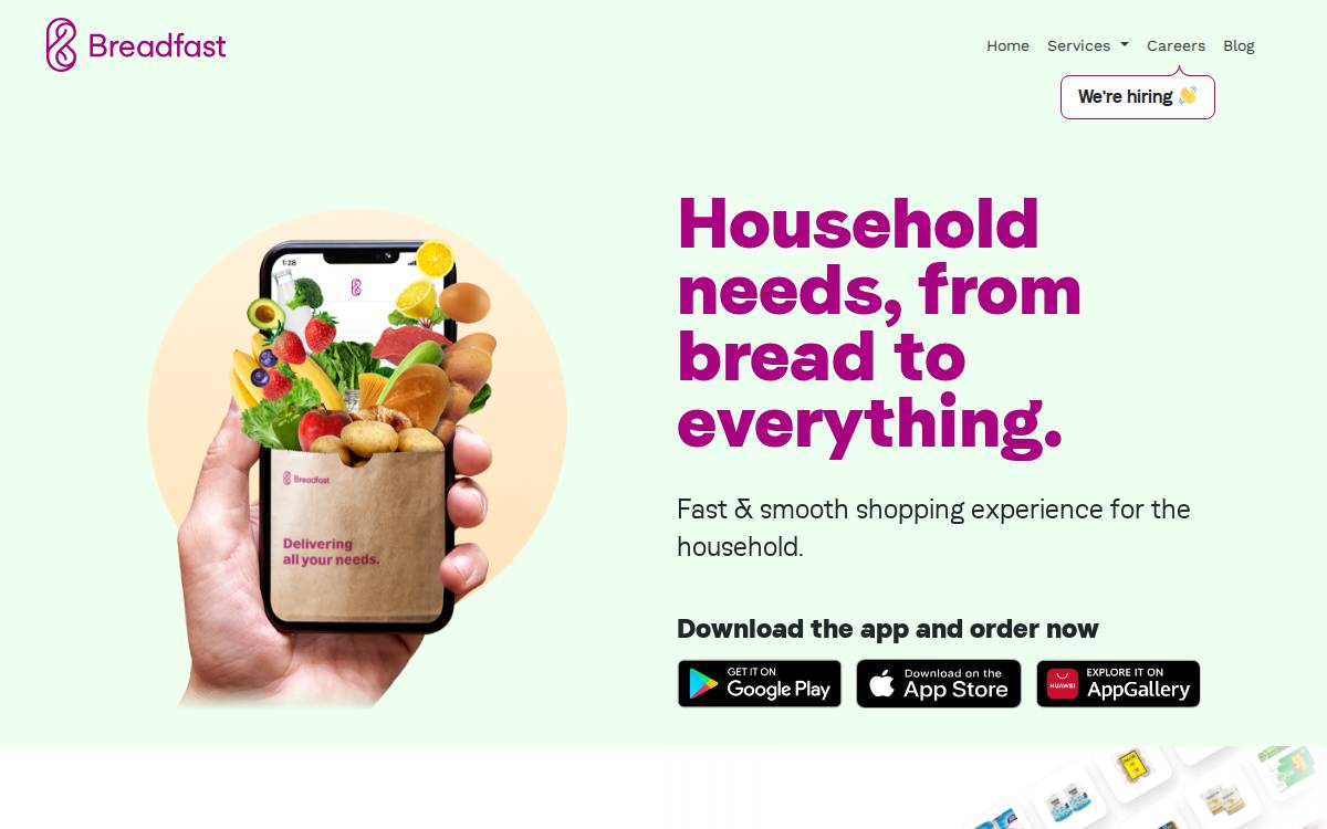 Breadfast website preview