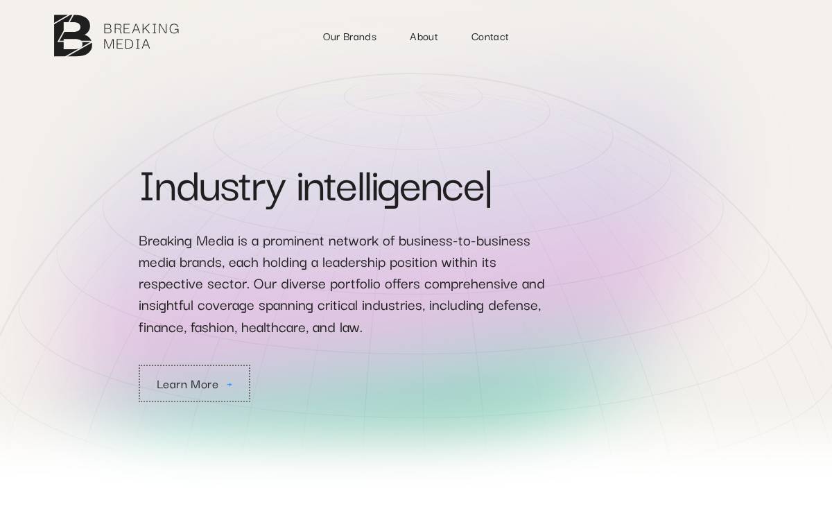 Breaking Media website preview