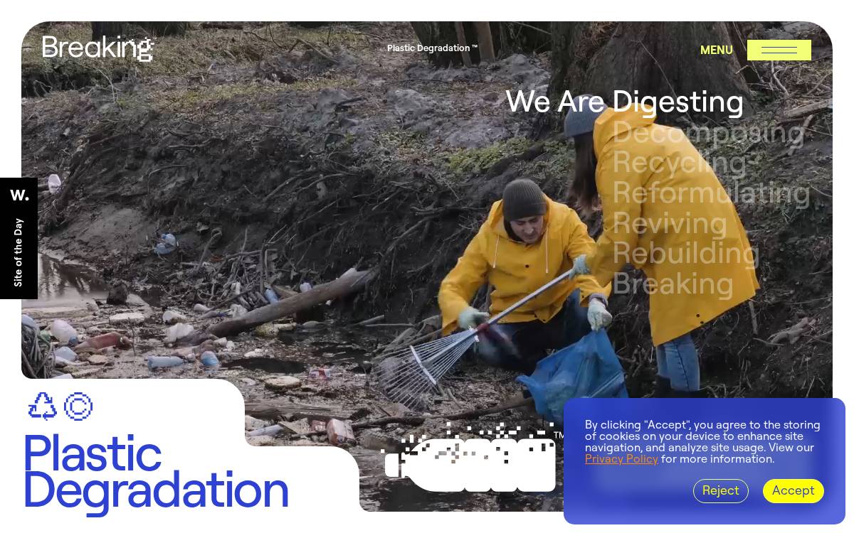 Breaking website preview