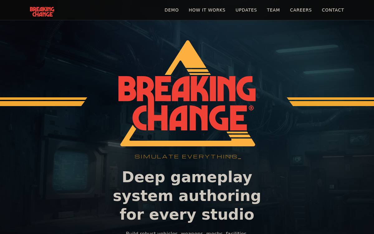 Breaking Change website preview