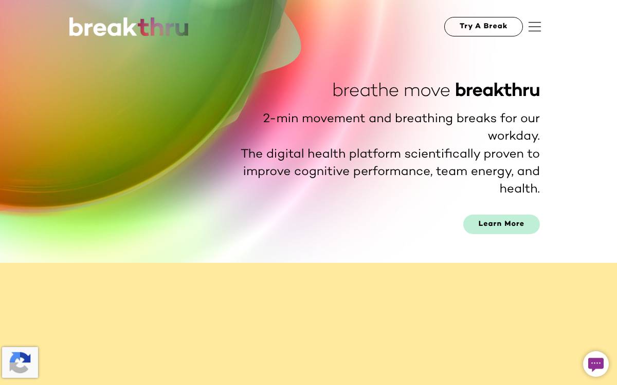 Breakthru website preview