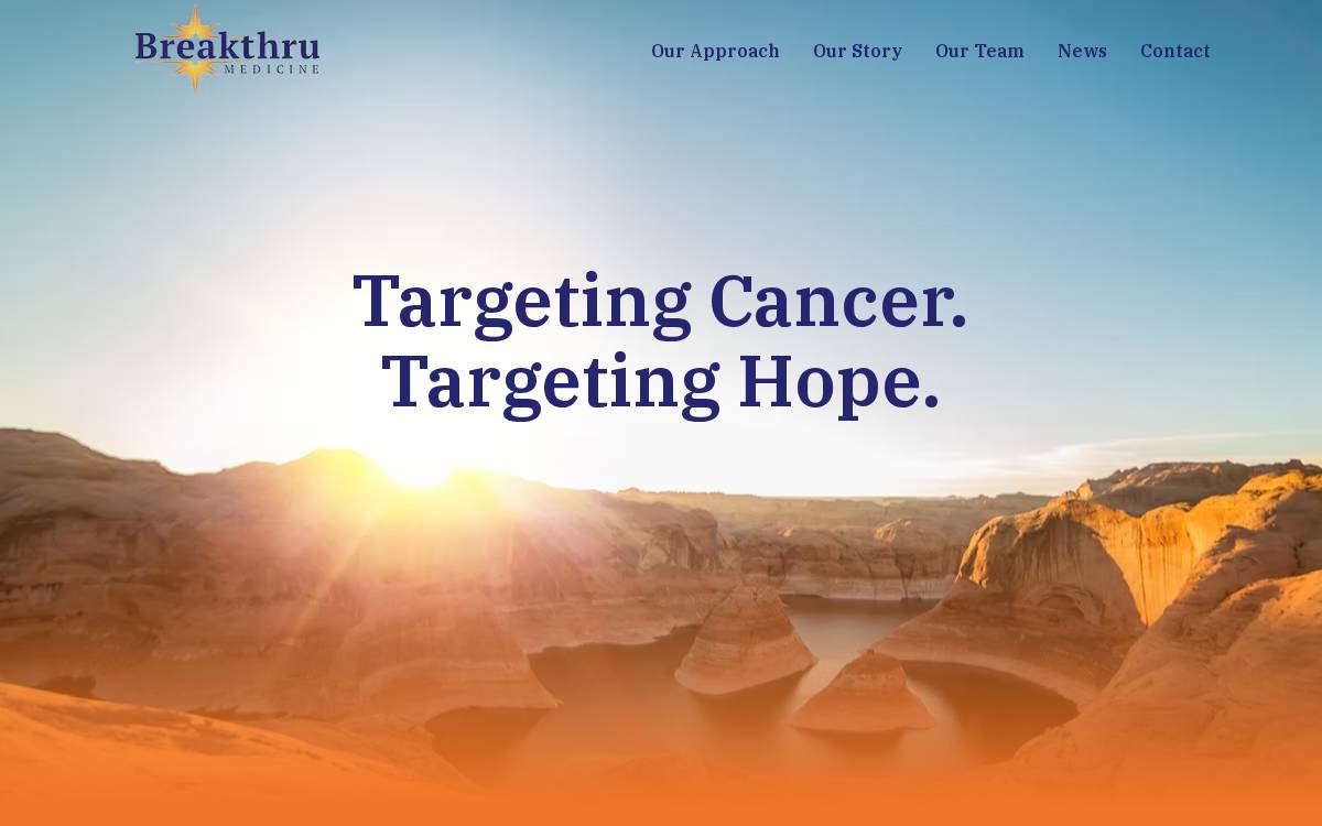 Breakthru Medicine website preview