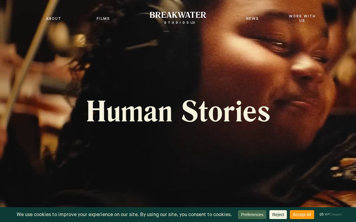 Breakwater Studios website preview