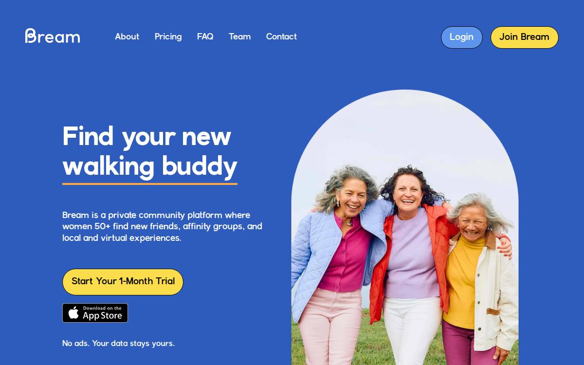Bream website preview
