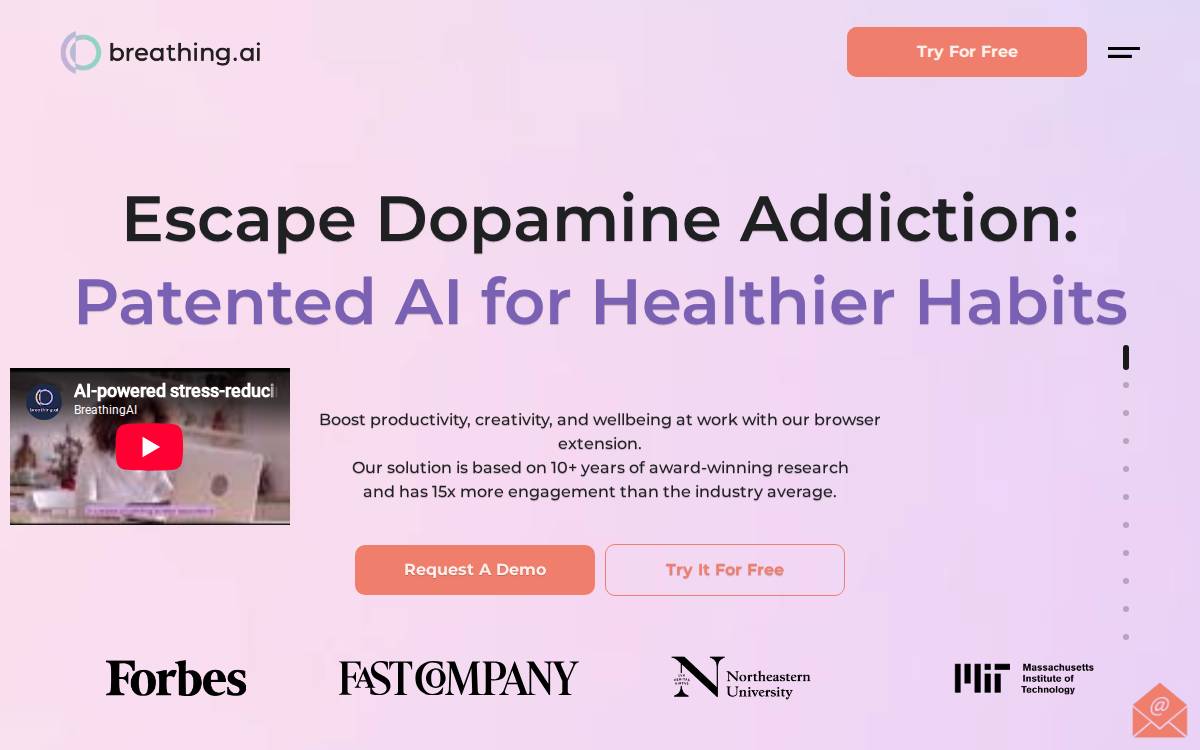 breathing.ai website preview