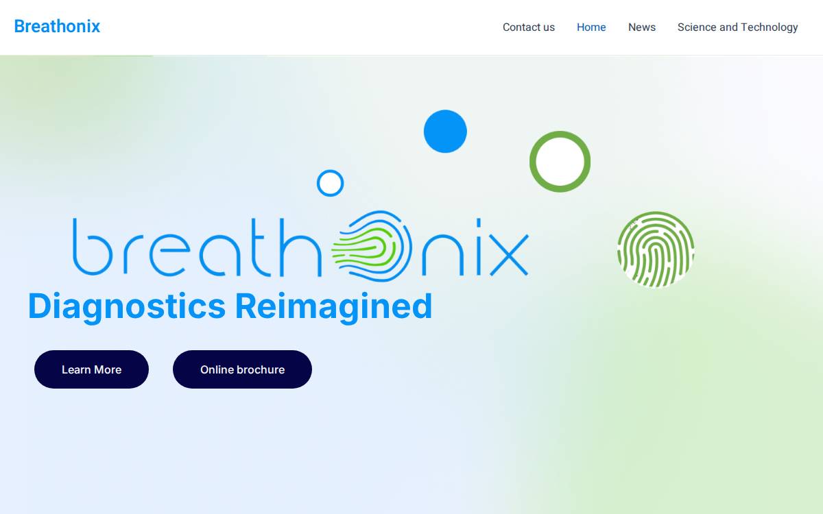 Breathonix website preview