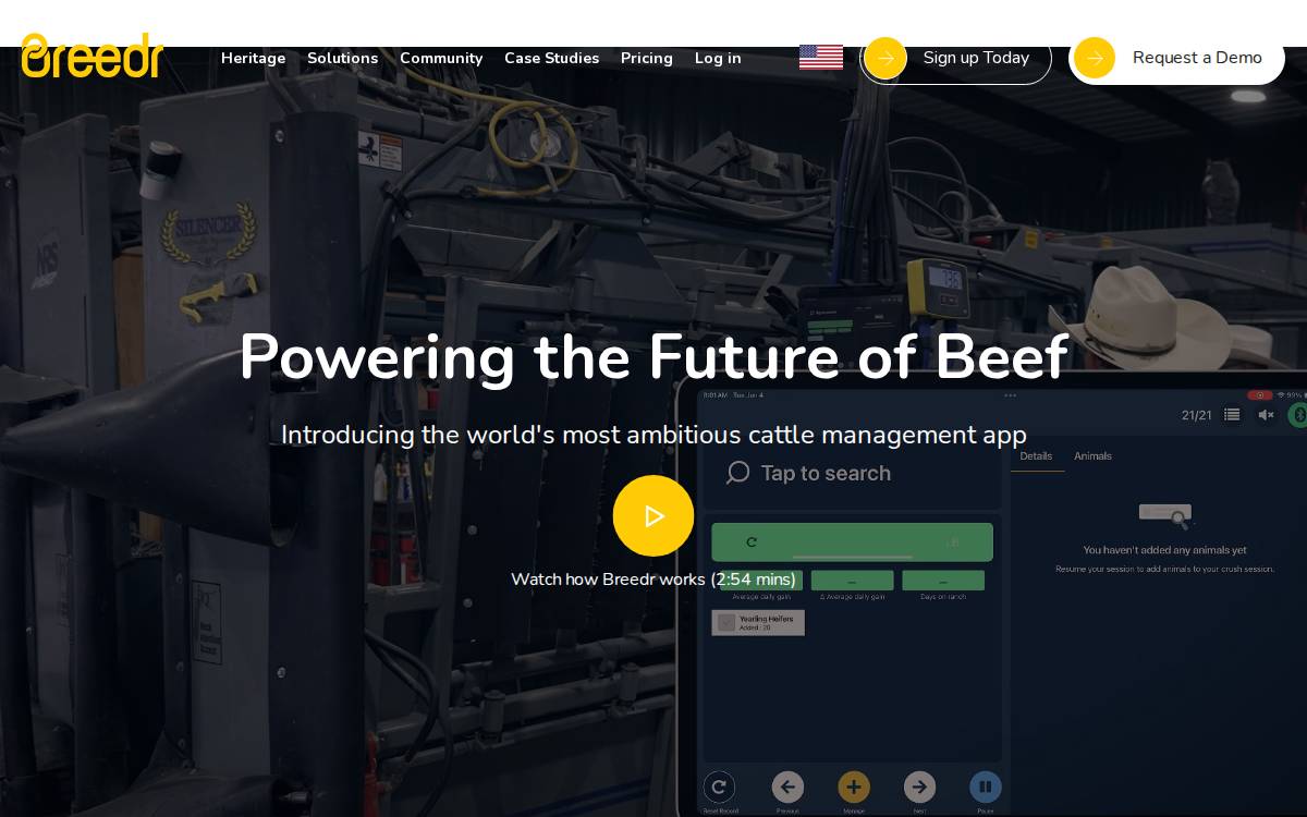 Breedr website preview