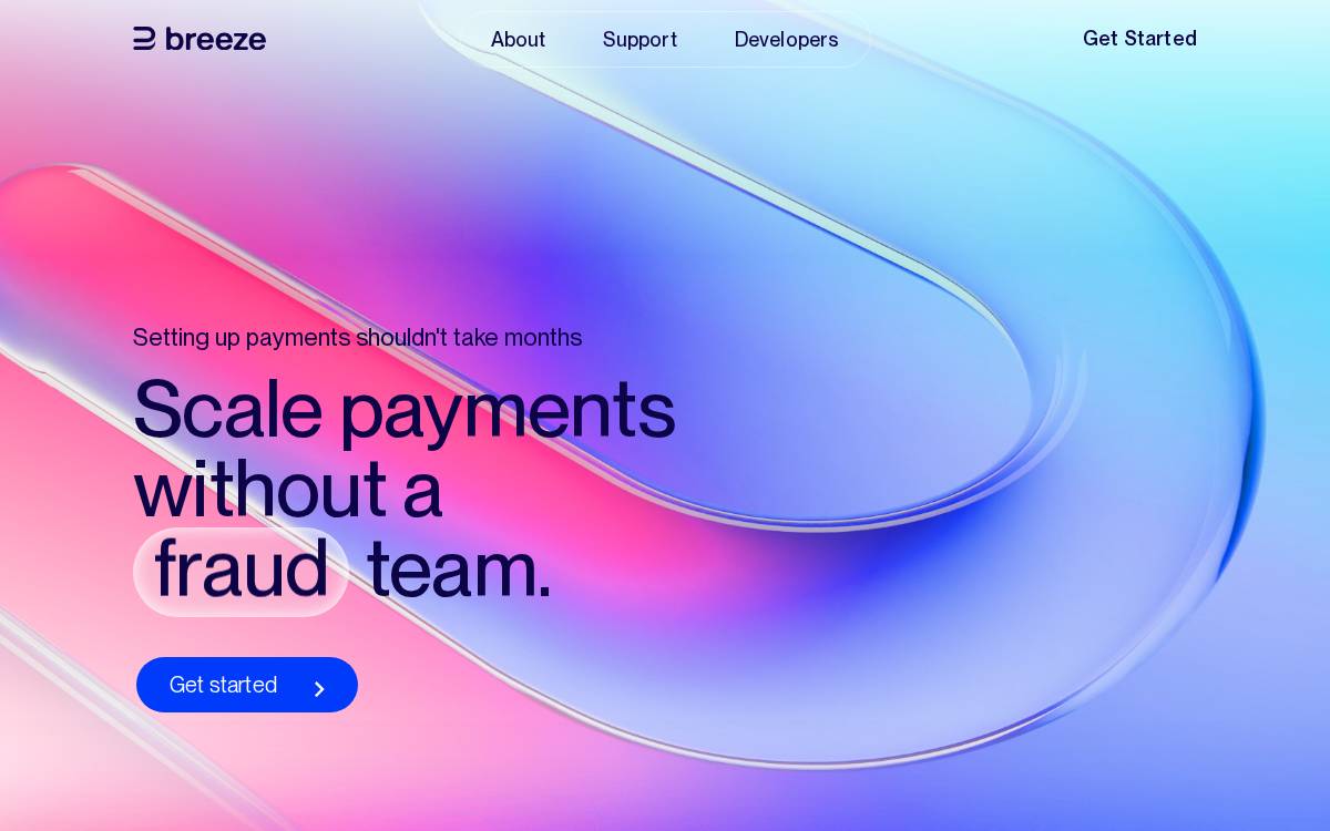 Breeze website preview