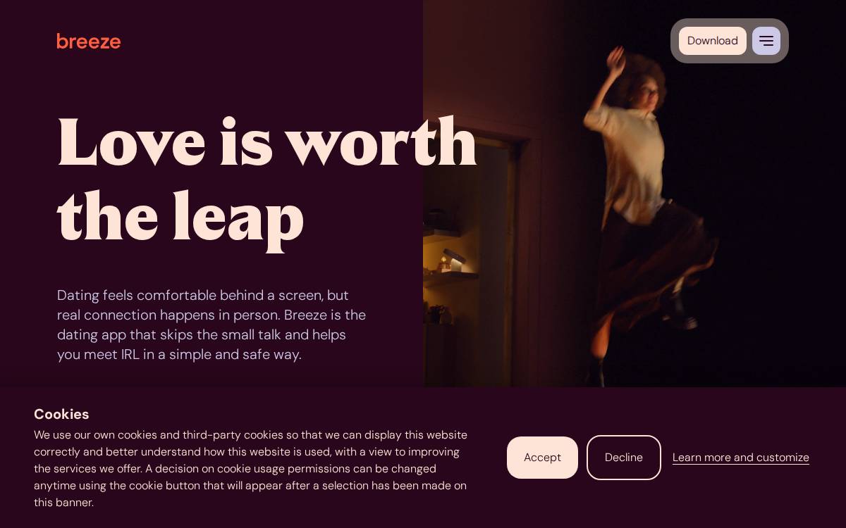 Breeze Social website preview