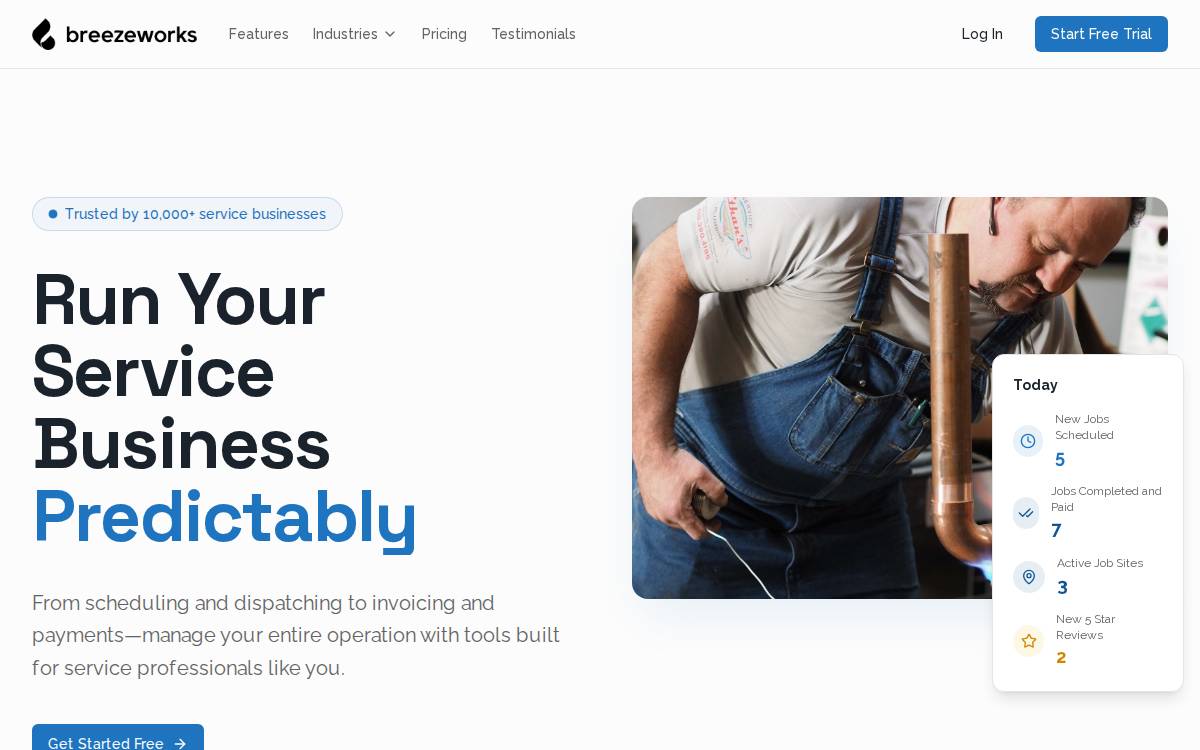 Breezeworks website preview
