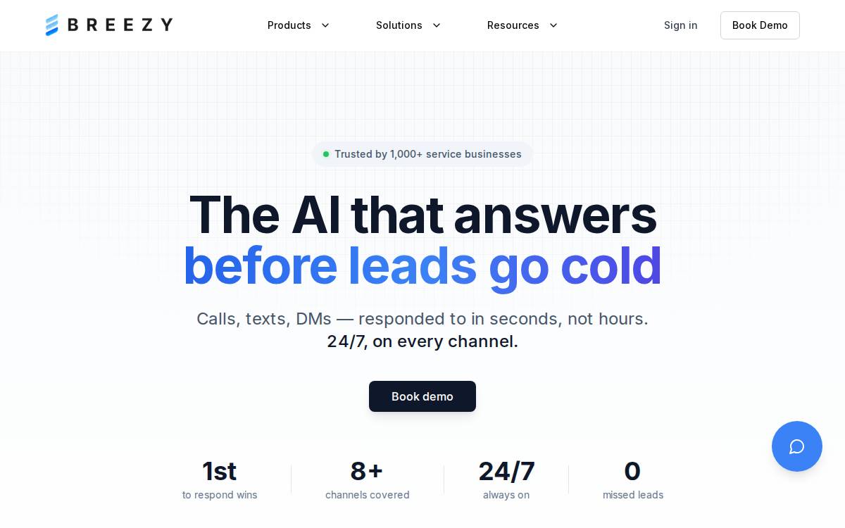 Breezy website preview