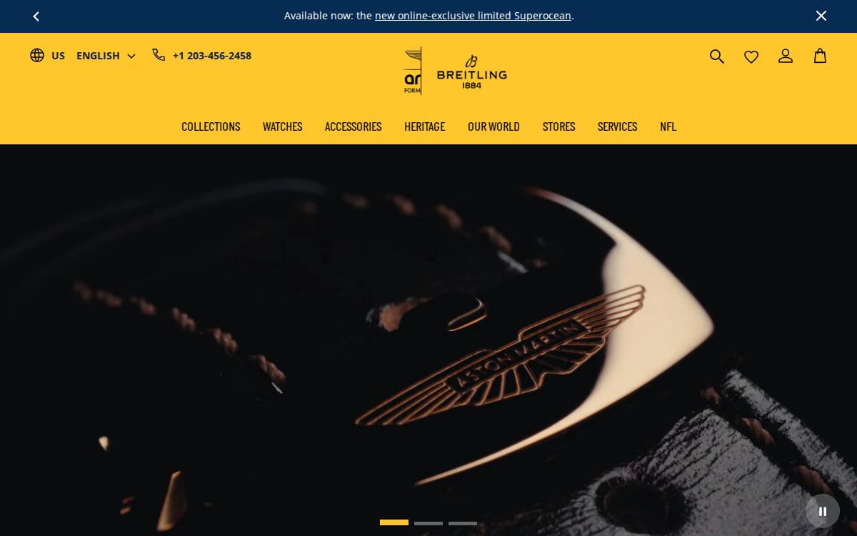 Breitling website preview