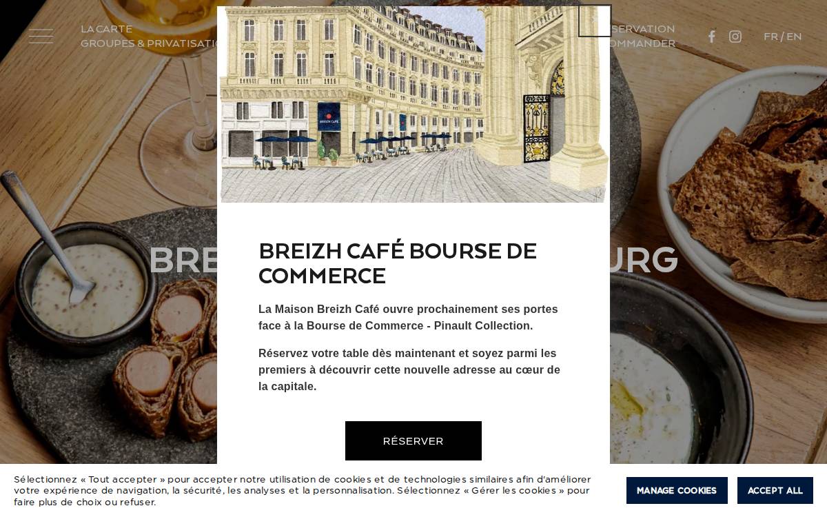 Breizh Café website preview