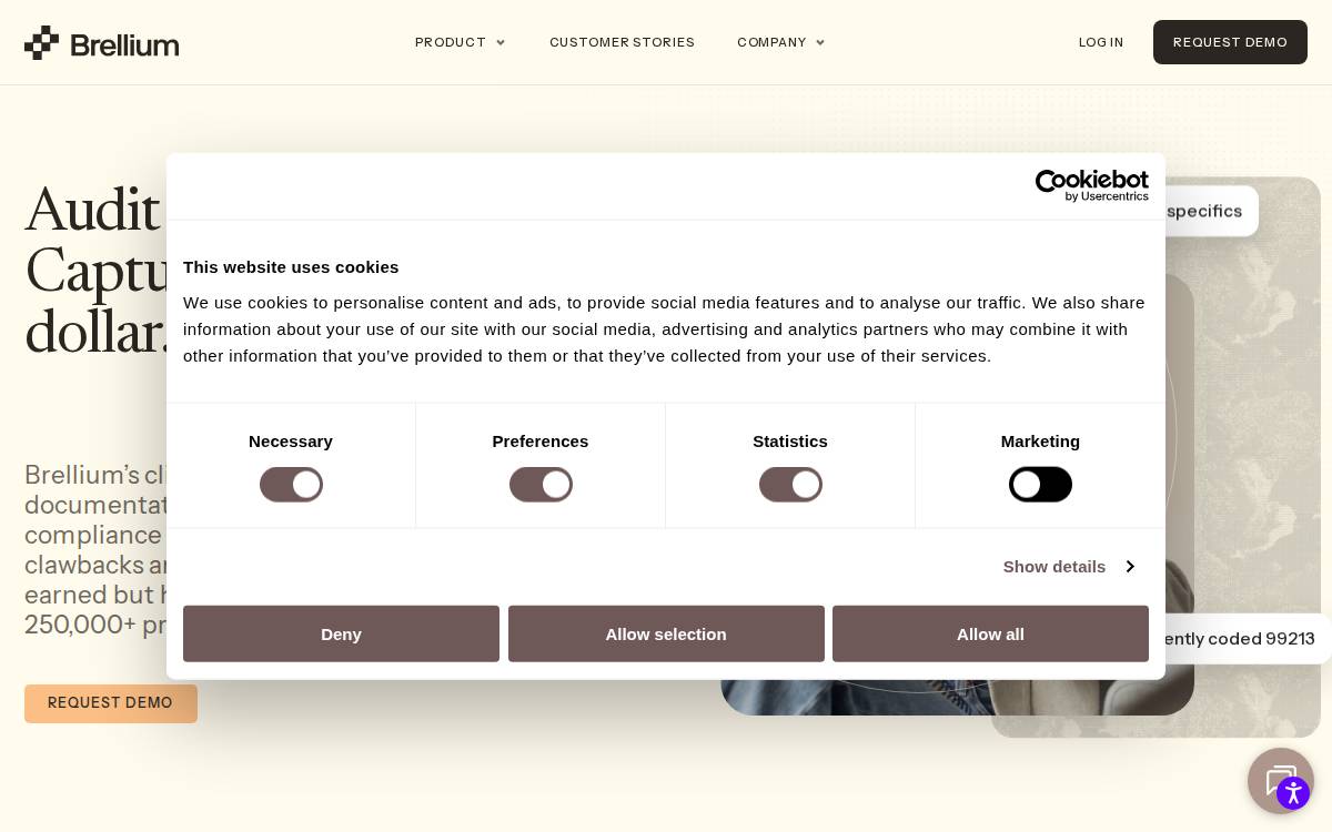 Brellium website preview