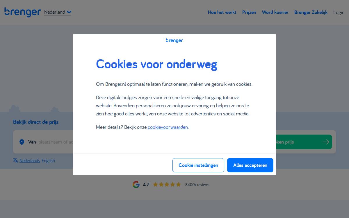 Brenger website preview