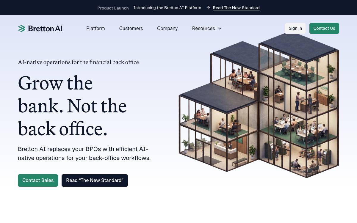 Bretton AI website preview