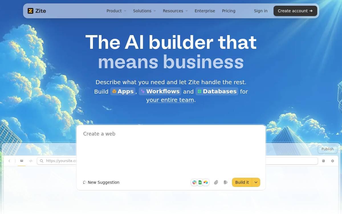 Brevity website preview