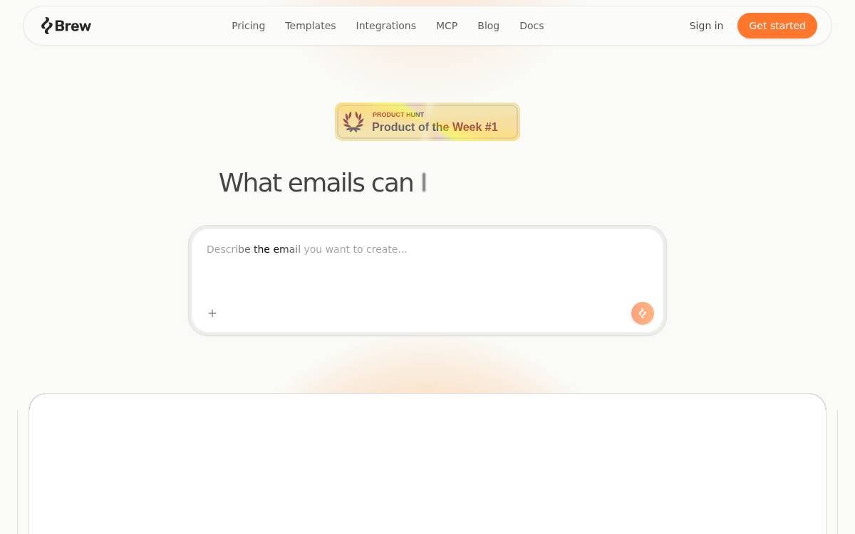 Brew website preview