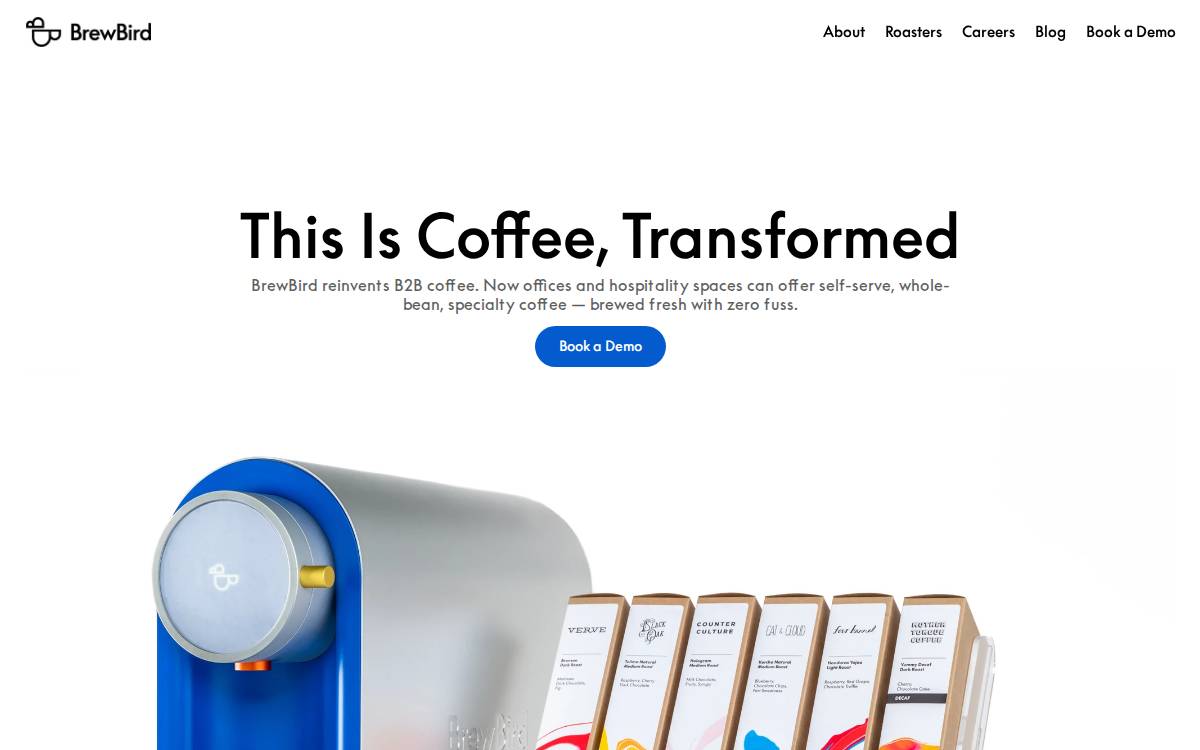 BrewBird website preview