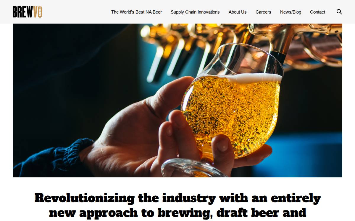 Brewvo website preview