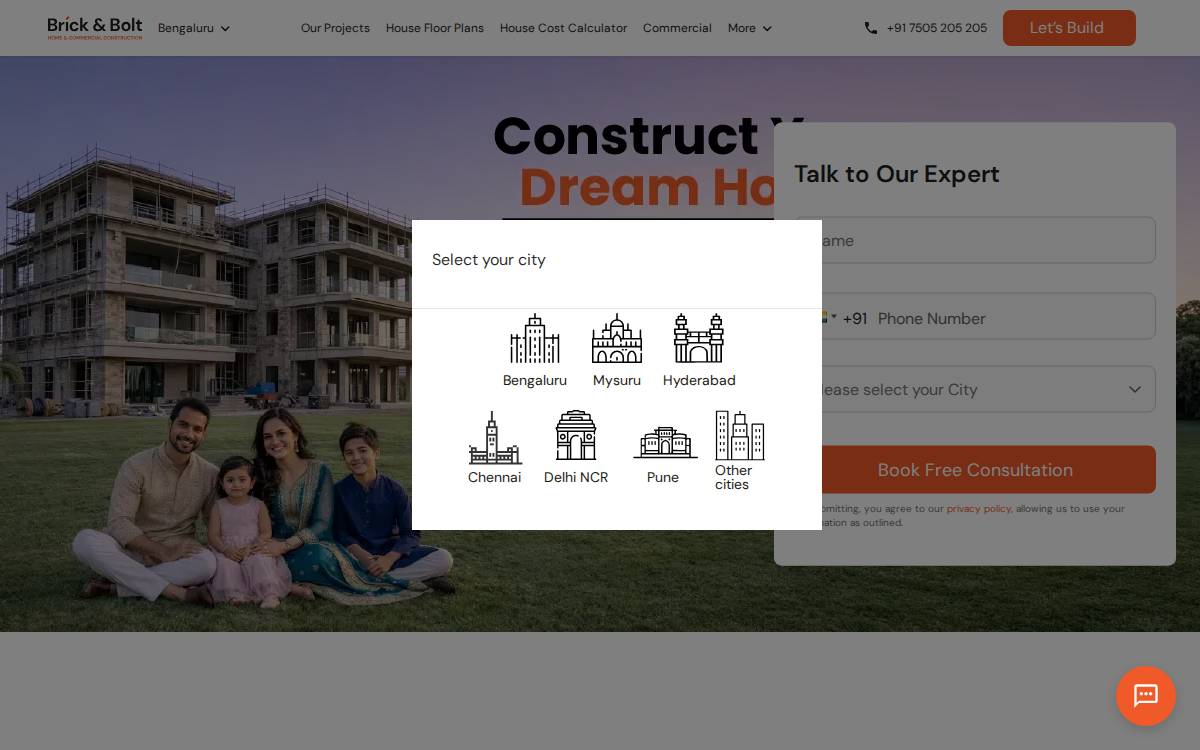 Brick&Bolt website preview