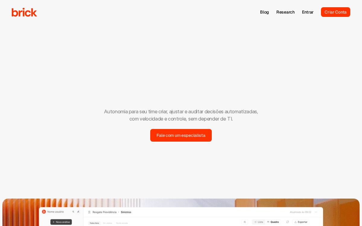 Brick Seguros website preview