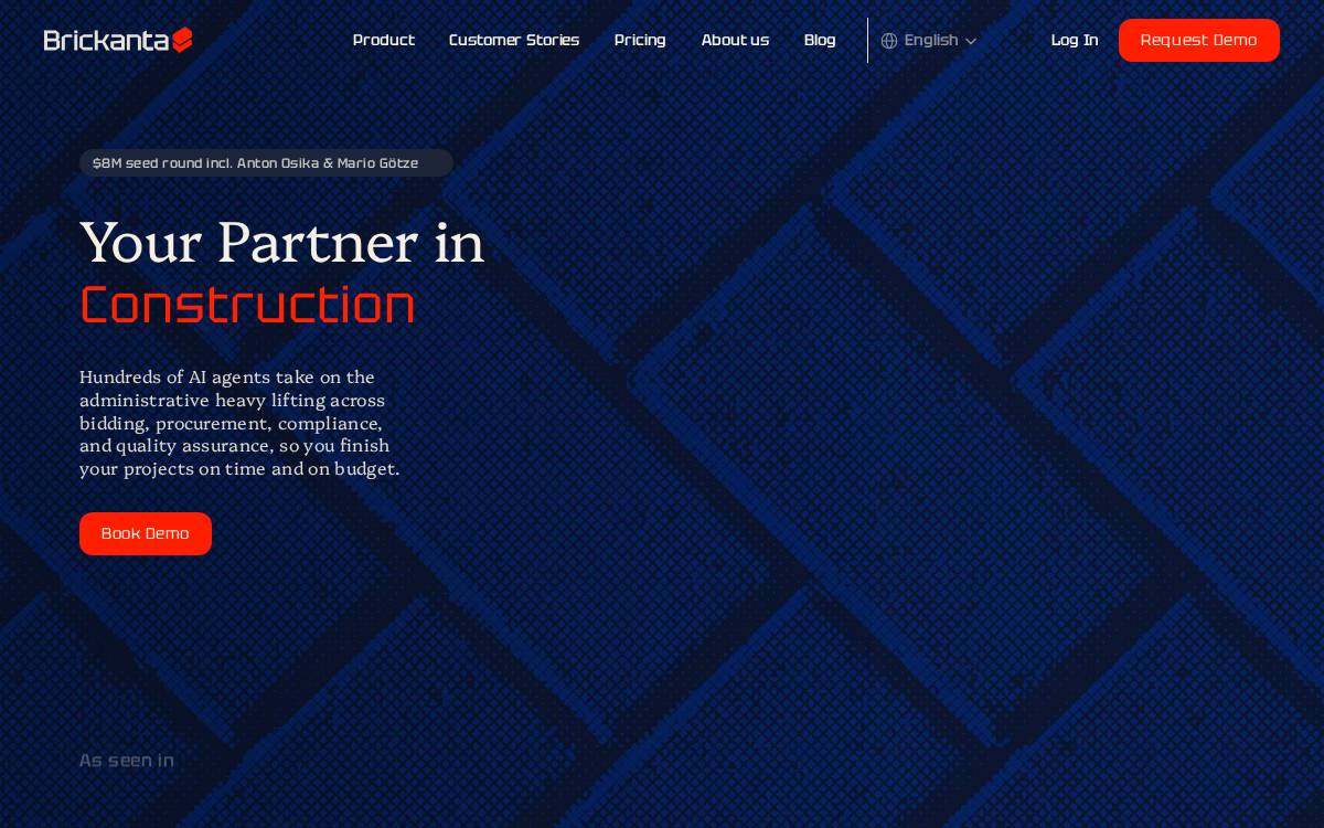 Brickanta website preview