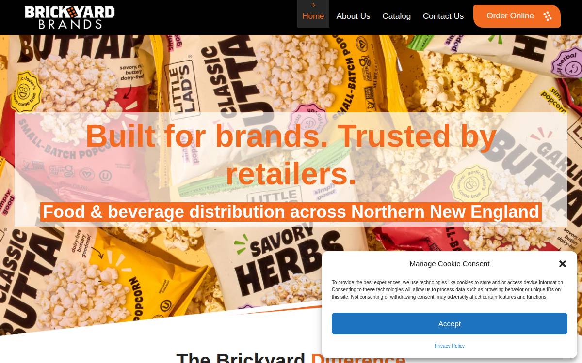 Brickyard Brands website preview
