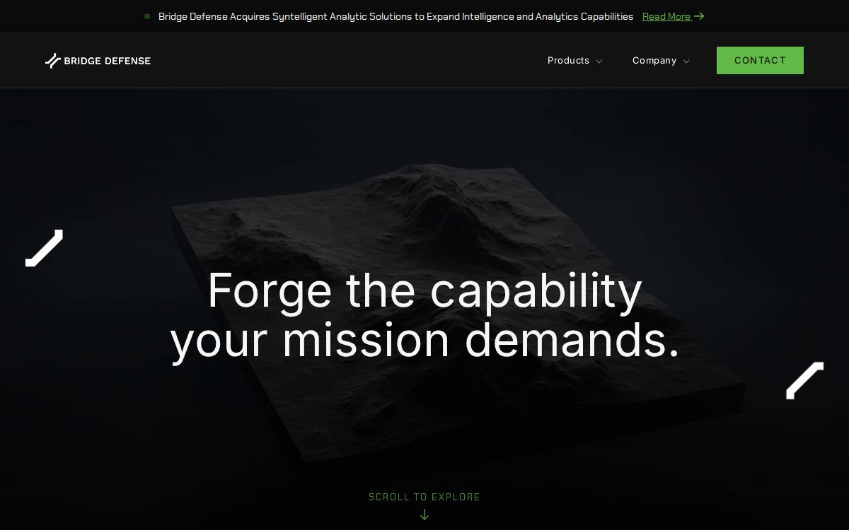 Bridge Defense website preview