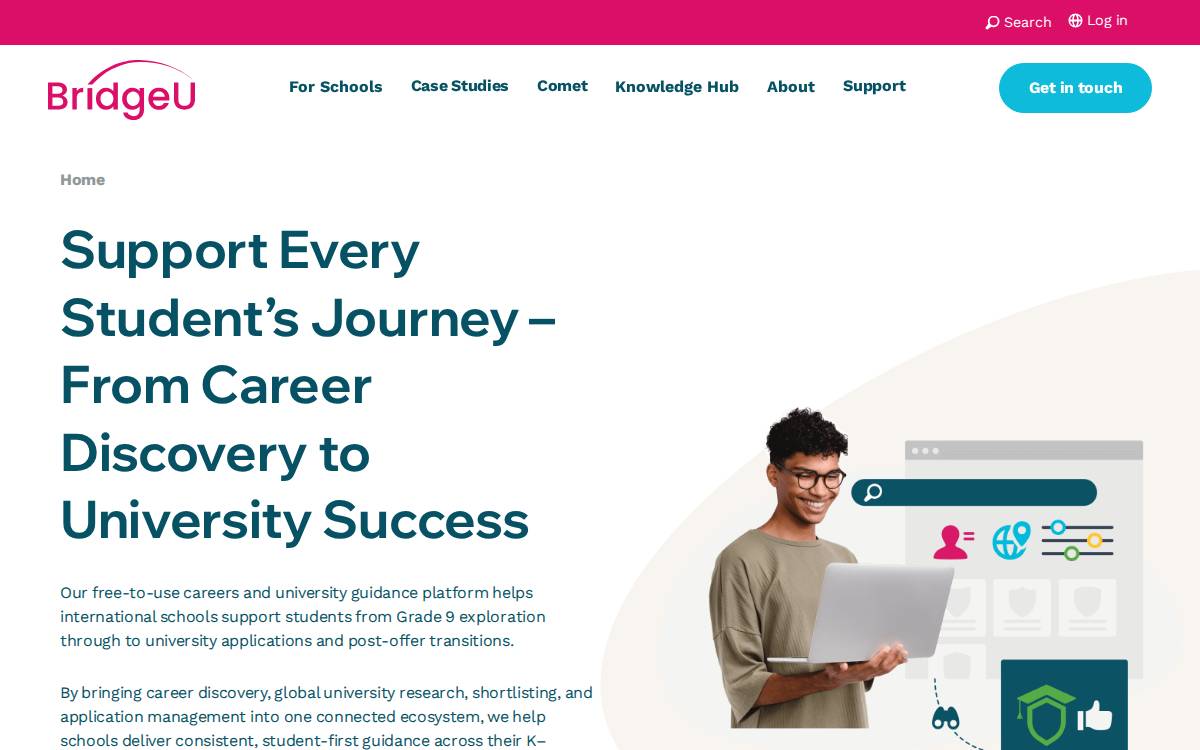 Bridge U website preview
