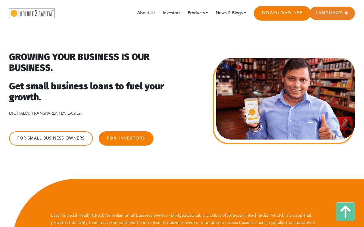 Bridge2Capital website preview
