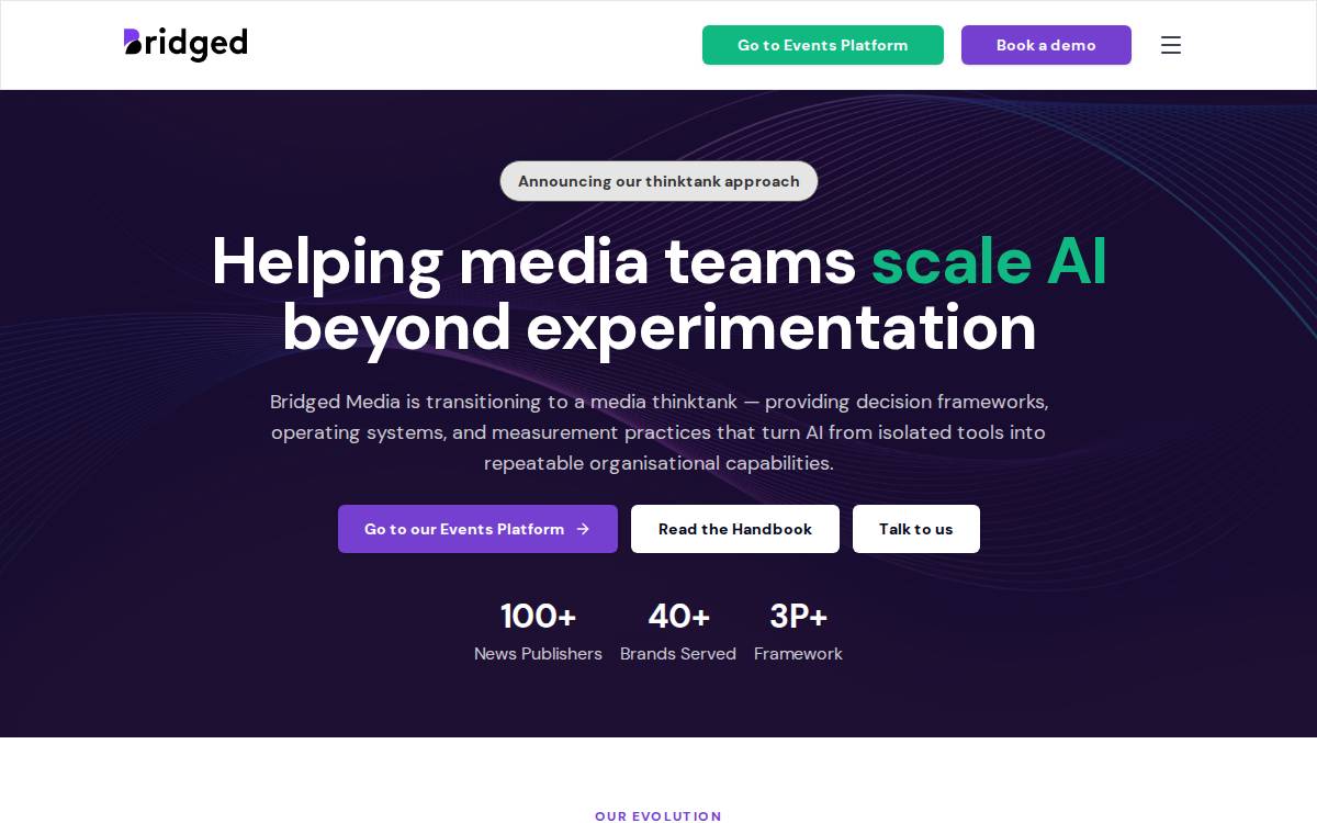 Bridged Media website preview