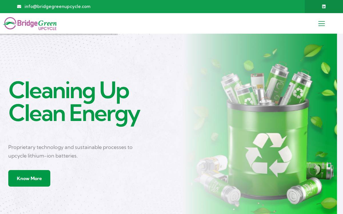 Bridgegreenupcycle website preview