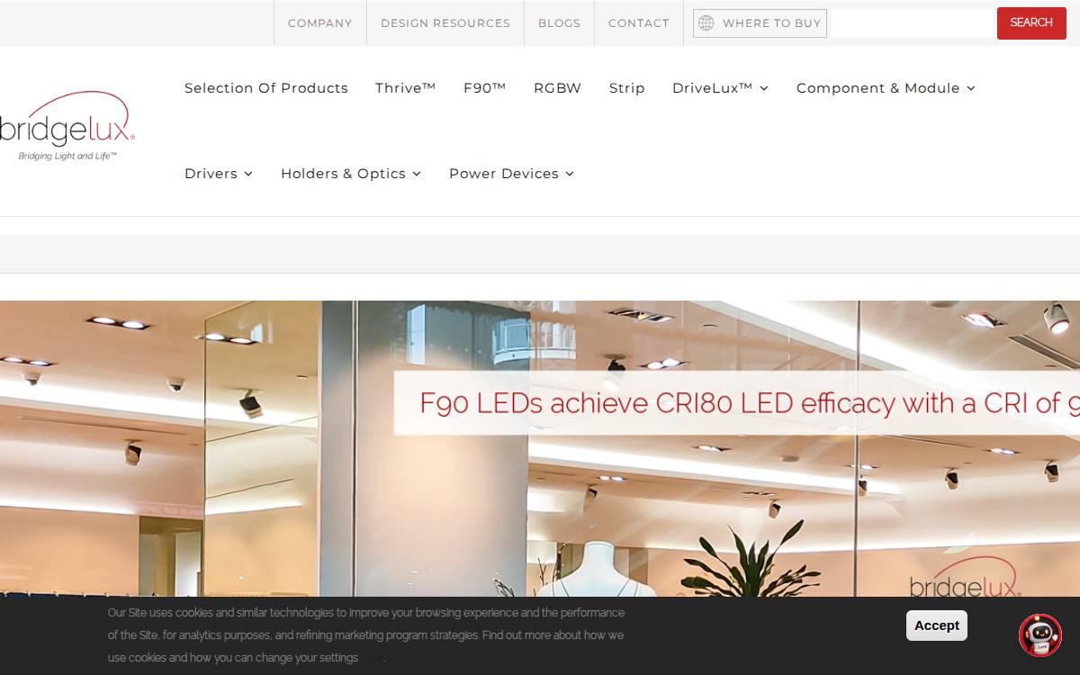 Bridgelux website preview