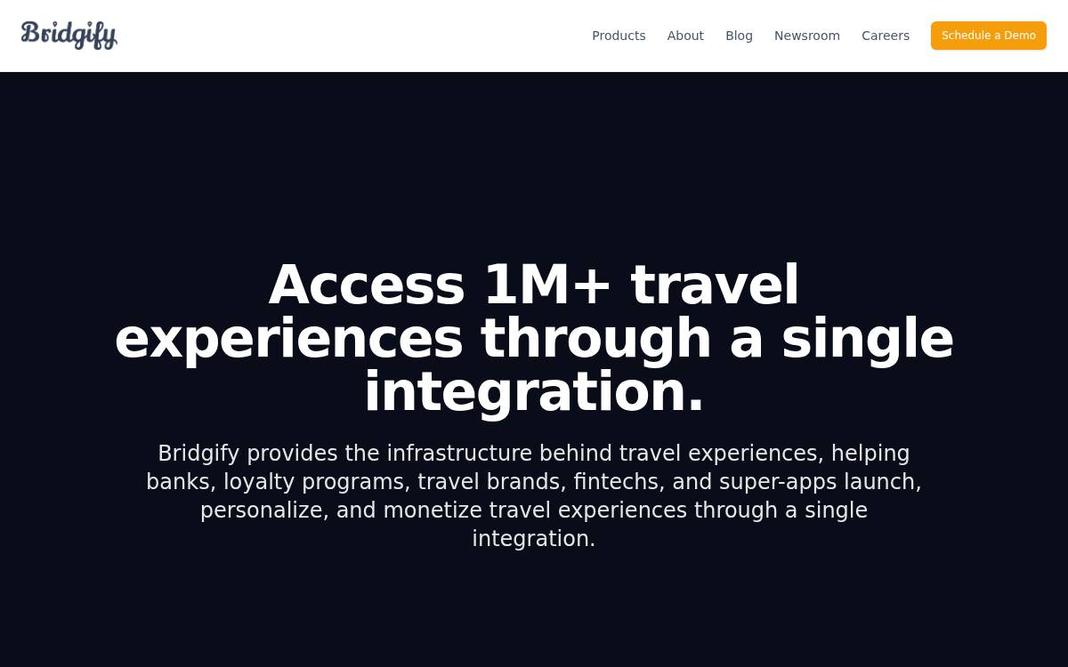 Bridgify website preview