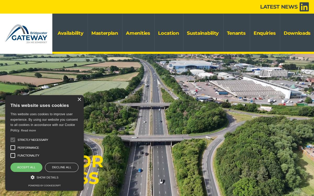 Bridgwater Gateway website preview