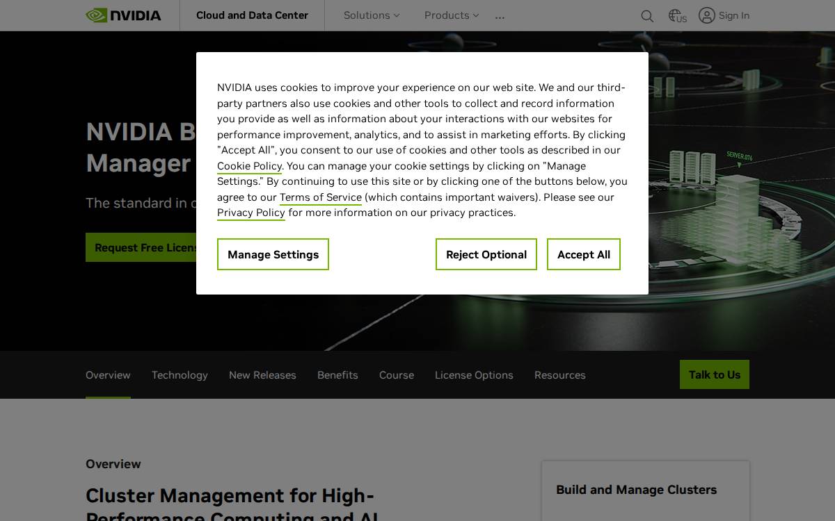 Bright Computing website preview