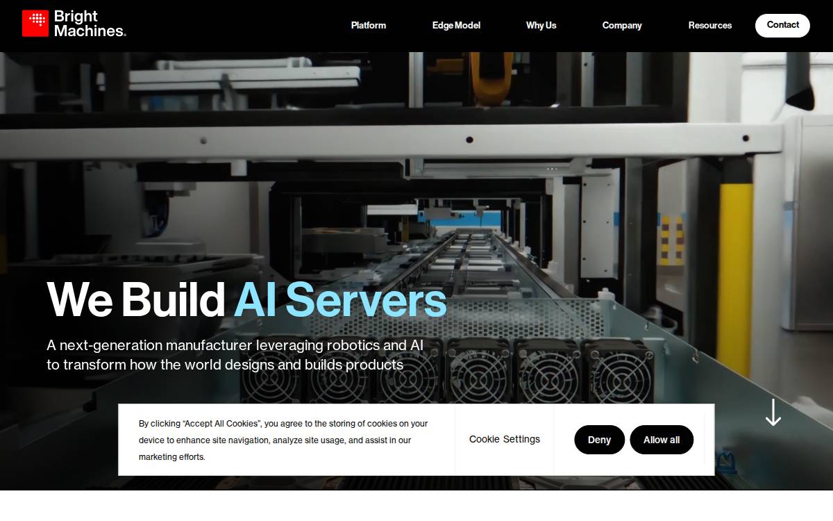 Bright Machines website preview