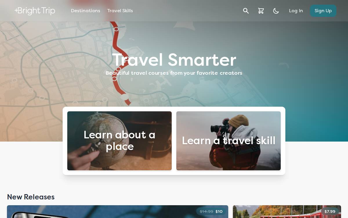 Bright Trip website preview