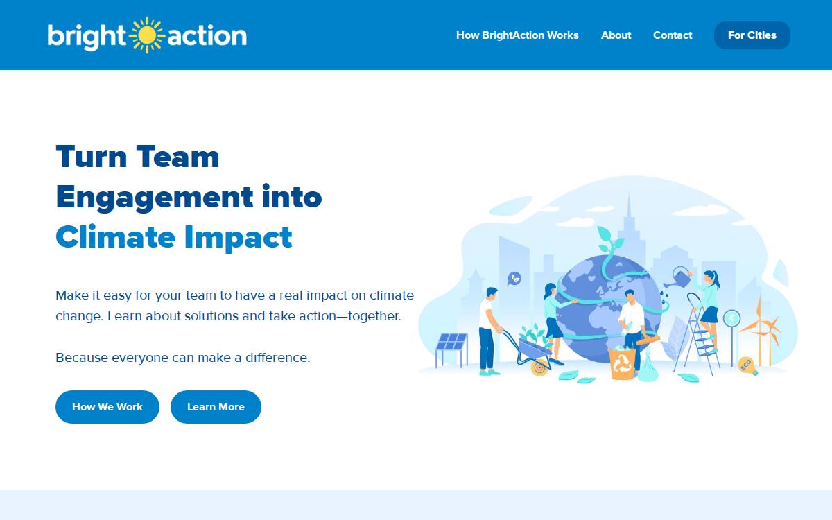 BrightAction website preview