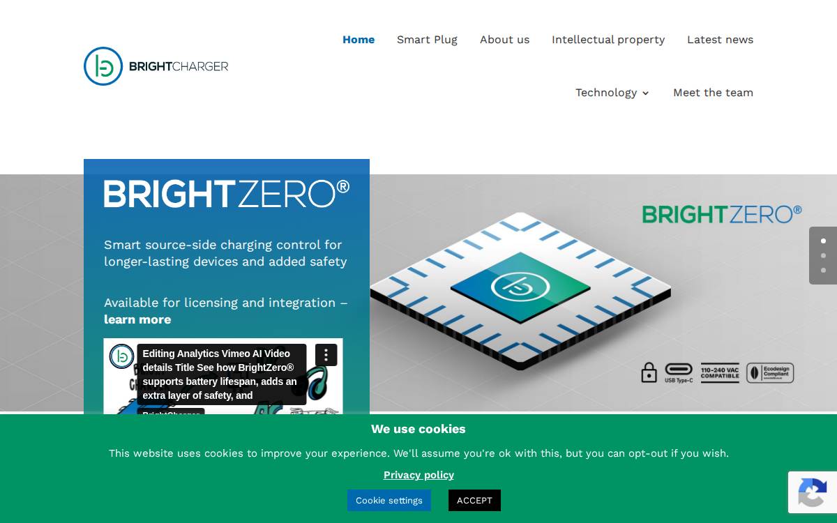 BrightCharger website preview