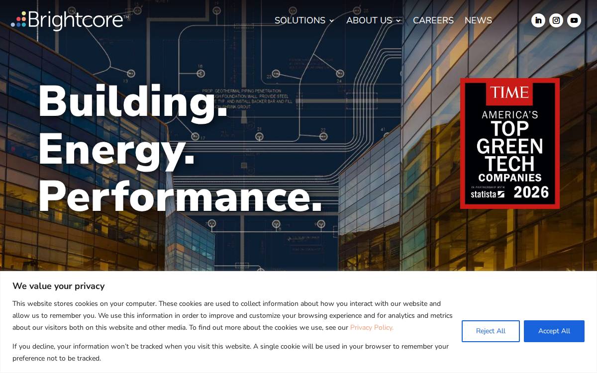 Brightcore Energy website preview