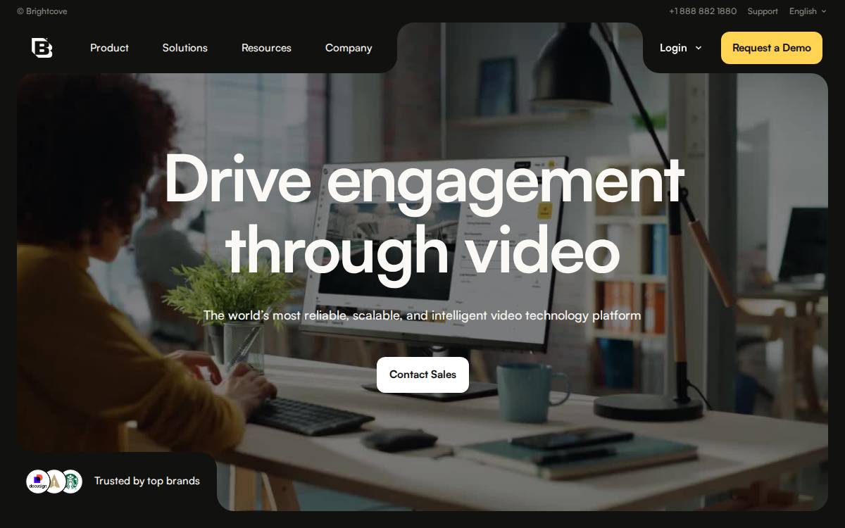 Brightcove website preview