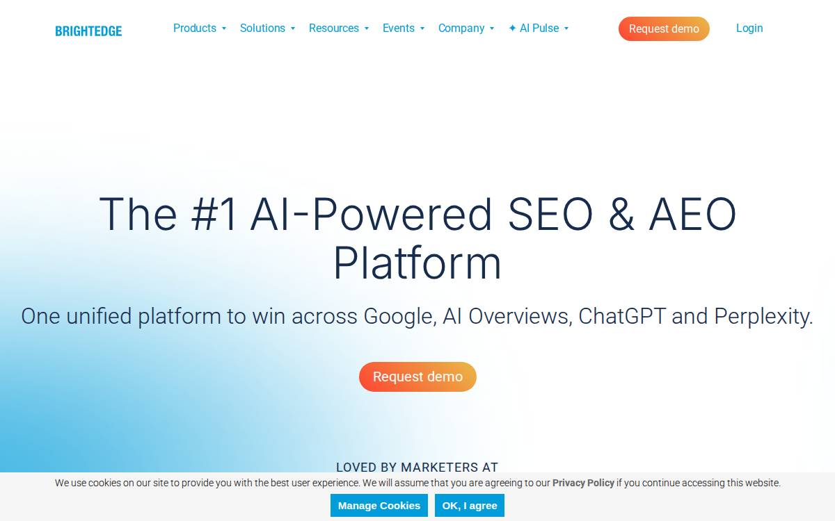 Brightedge website preview