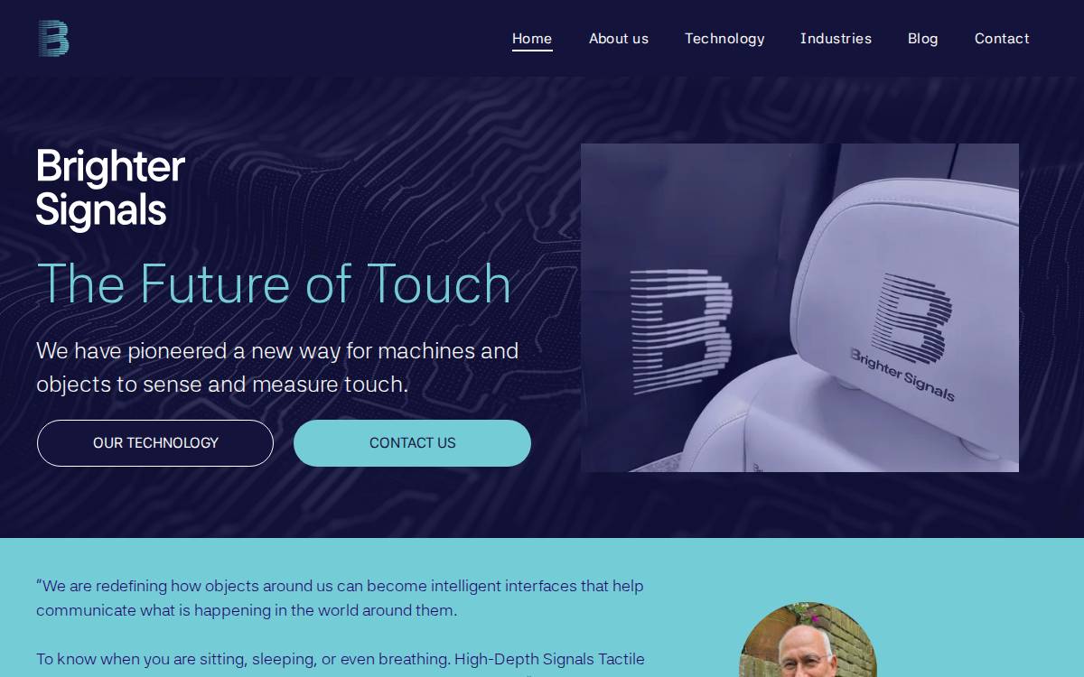 Brighter Signals website preview
