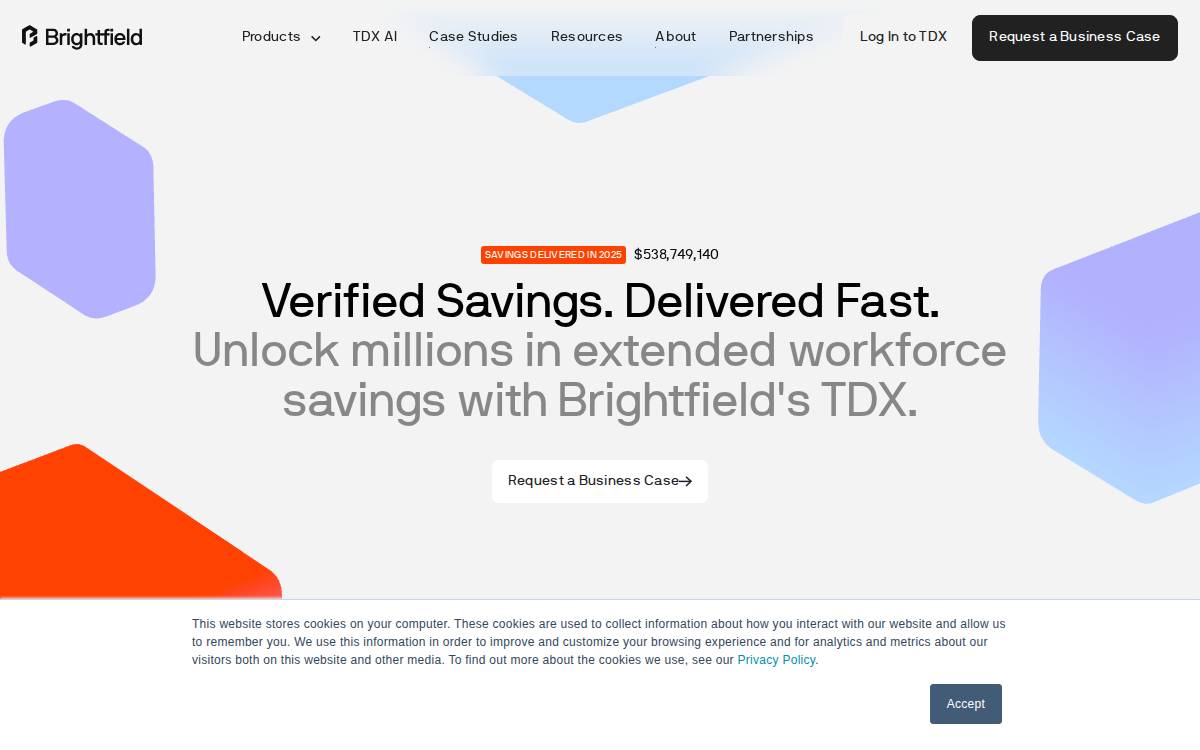 Brightfield website preview